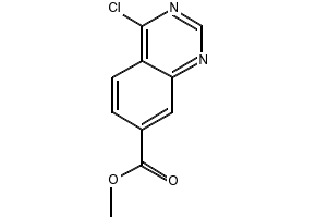 7-Quinazolinecarboxylic acid, 4-chloro-, methyl ester structure, CAS 183322-47-6
