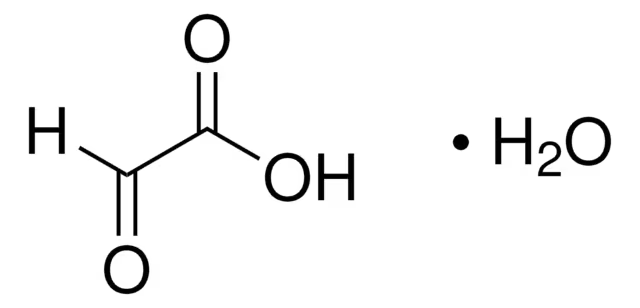 Glyoxylic acid monohydrate structure, CAS 563-96-2