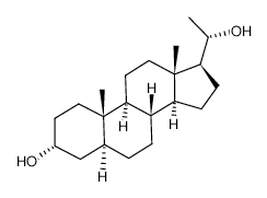 5alpha-Pregnane-3alpha,20alpha-diol structure, CAS 566-58-5