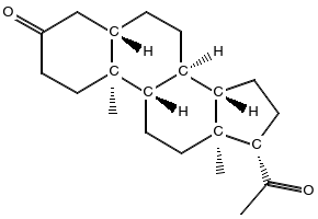 5-alpha-Dihydroprogesterone structure, CAS 566-65-4