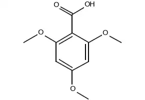 2,4,6-Trimethoxybenzoic acid structure, CAS 570-02-5