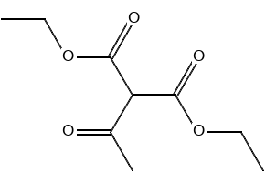 Diethyl acetylmalonate structure, CAS 570-08-1