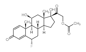 6alpha-Fluoroprednisolone acetate structure, CAS 570-36-5