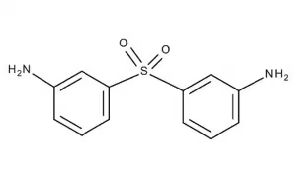 3,3'-Sulfonyldianiline structure, CAS 599-61-1