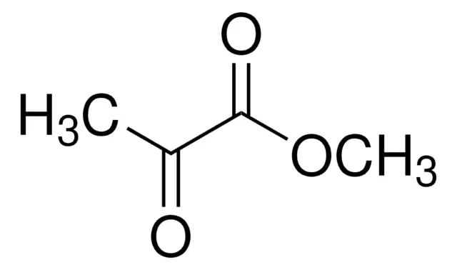 Methyl pyruvate structure, CAS 600-22-6