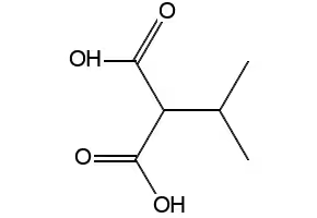 Isopropylmalonic acid structure, CAS 601-79-6