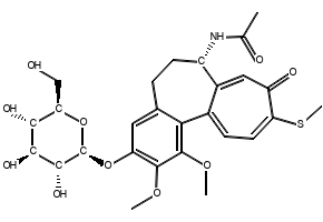 Thiocolchicoside structure, CAS 602-41-5