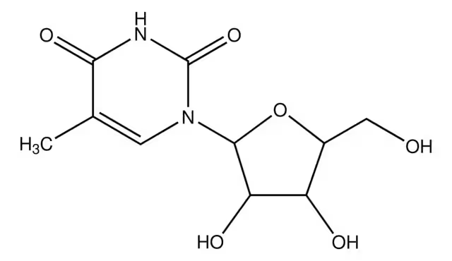 Thymine 1-beta-D-arabinofuranoside structure, CAS 605-23-2
