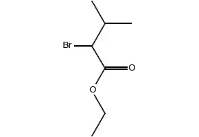 Ethyl 2-bromo-3-methylbutyrate structure, CAS 609-12-1