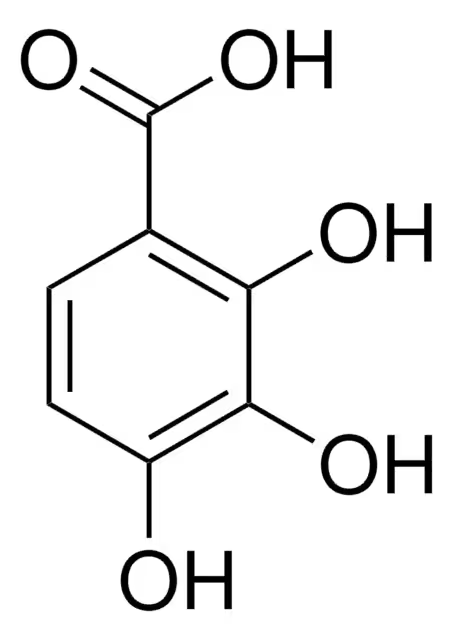 2,3,4-Trihydroxybenzoic acid structure, CAS 610-02-6