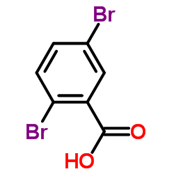 2,5-Dibromobenzoic acid structure, CAS 610-71-9