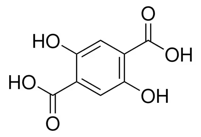 2,5-Dihydroxyterephthalic acid structure, CAS 610-92-4