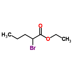 Ethyl 2-bromovalerate structure, CAS 615-83-8