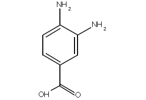 3,4-Diaminobenzoic acid structure, CAS 619-05-6