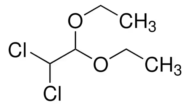 2,2-Dichloro-1,1-diethoxyethane structure, CAS 619-33-0