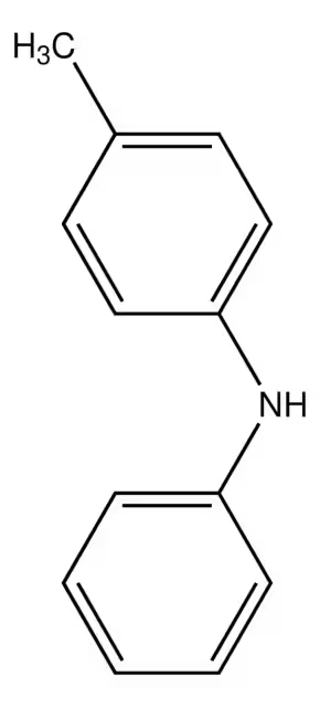 4-Methyldiphenylamine structure, CAS 620-84-8
