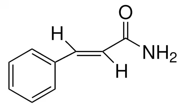 Cinnamamide structure, CAS 621-79-4