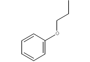 Propoxybenzene structure, CAS 622-85-5