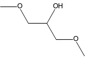 1,3-Dimethoxy-2-propanol structure, CAS 623-69-8