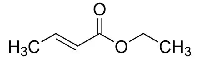Ethyl crotonate structure, CAS 623-70-1