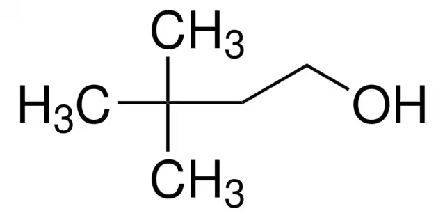 3,3-Dimethylbutan-1-ol structure, CAS 624-95-3