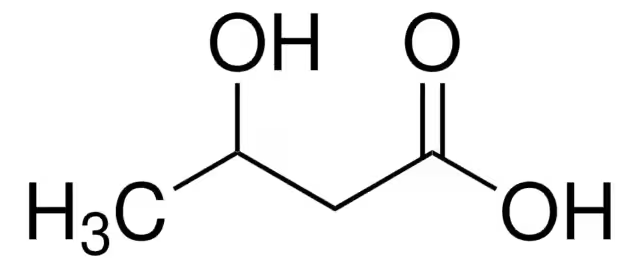 3-Hydroxybutyric acid structure, CAS 625-71-8