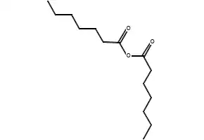 Heptanoic anhydride structure, CAS 626-27-7