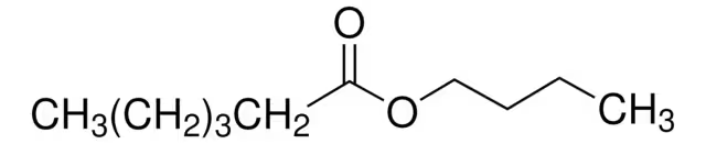 Butyl hexanoate structure, CAS 626-82-4
