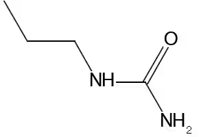N-Propylurea structure, CAS 627-06-5
