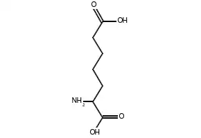 (+/-)-2-Aminopimelic acid structure, CAS 627-76-9