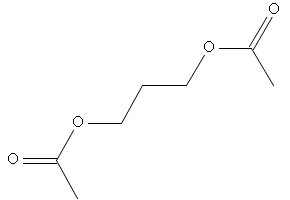 Trimethylene acetate structure, CAS 628-66-0
