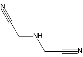 Iminodiacetonitrile structure, CAS 628-87-5