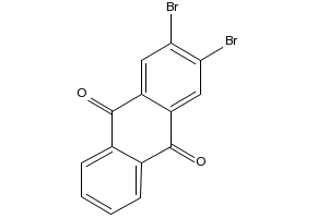 2,3-Dibromo-9,10-anthracenedione structure, CAS 633-68-1