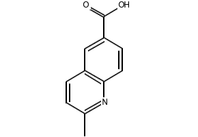 2-Methyl-6-quinolinecarboxylic acid structure, CAS 635-80-3