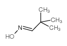 Pivalaldehyde oxime structure, CAS 637-91-2