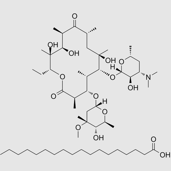 Erythromycin stearate structure, CAS 643-22-1