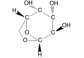 1,6-Anhydro-beta-D-galactose structure, CAS 644-76-8
