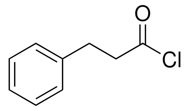 Hydrocinnamoyl chloride structure, CAS 645-45-4