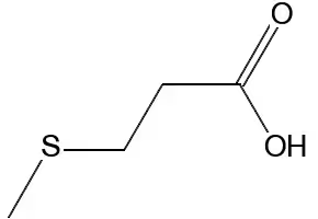 3-(Methylthio)propionic acid structure, CAS 646-01-5