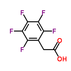 Pentafluorophenylacetic acid structure, CAS 653-21-4