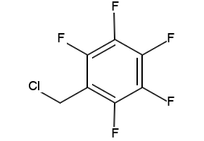Pentafluorobenzyl chloride structure, CAS 653-35-0