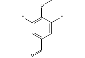 3,5-Difluoro-4-methoxybenzaldehyde structure, CAS 654-11-5