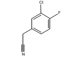 3-Chloro-4-fluorophenylacetonitrile structure, CAS 658-98-0