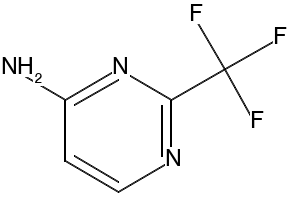 2-Trifluoromethyl-4-aminopyrimidine structure, CAS 672-42-4
