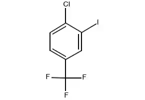 4-Chloro-3-iodobenzotrifluoride structure, CAS 672-57-1