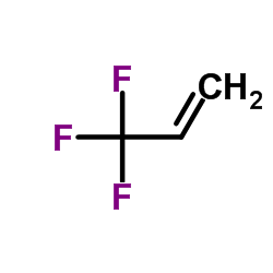 Trifluoropropene structure, CAS 677-21-4