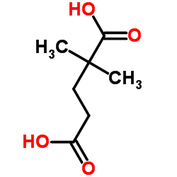 2,2-Dimethylglutaric acid structure, CAS 681-57-2