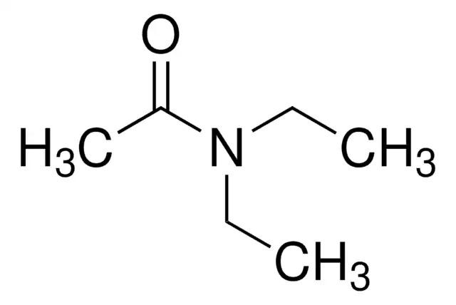 Diethylacetamide structure, CAS 685-91-6