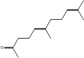 Geranylacetone structure, CAS 689-67-8