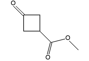 Methyl 3-oxocyclobutanecarboxylate structure, CAS 695-95-4